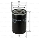 Alfa 146 Yağ Filtresi 1997-1999 Bosch 71736164